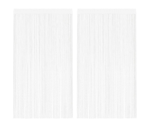 Virvelinės Užuolaidos, 2Vnt., 140X250cm Baltos Spalvos