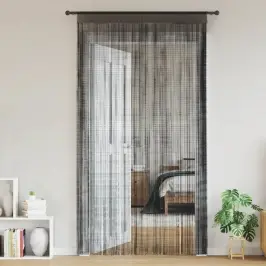 Bārkšu Aizkari, 2 Gab., 100X250 Cm, Melni Vidaxl Bārkšu Aizkari, 2 Gab., 100X250 Cm, Melni Vidaxl