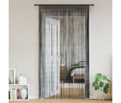 Bārkšu Aizkari, 2 Gab., 100X250 Cm, Melni Vidaxl