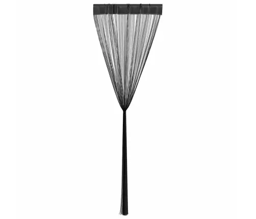 Bārkšu Aizkari, 2 Gab., 100X250 Cm, Melni Vidaxl