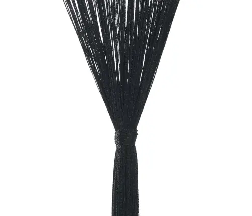 Bārkšu Aizkari, 2 Gab., 100X250 Cm, Melni Vidaxl