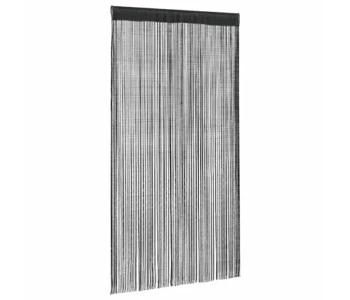 Nöörkardinad 2 Tk, 140 X 250 cm Must