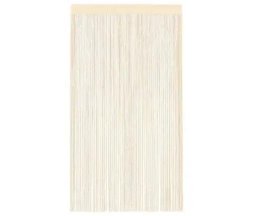 Nöörkardinad 2 Tk, 100 X 250 cm Kreemjasvalge