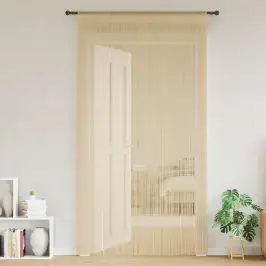 Virvelinės Užuolaidos, 2Vnt., 140X250cm Smėlio Spalvos Virvelinės Užuolaidos, 2Vnt., 140X250cm Smėlio Spalvos