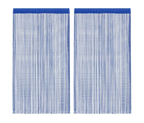 Bārkšu Aizkari, 2 Gab., 100X250 Cm, Zili Vidaxl