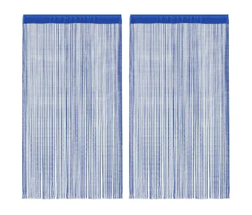 Bārkšu Aizkari, 2 Gab., 100X250 Cm, Zili Vidaxl