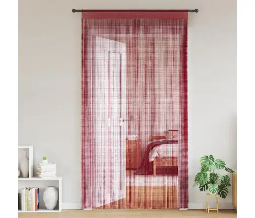 Bārkšu Aizkari, 2 Gab., 100X250 Cm, Vīnsarkani Vidaxl