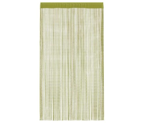 Nöörkardinad 2 Tk, 100 X 250 cm Roheline
