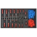Instrumentu Ratiņi Ar 1125 Instrumentiem, Sarkani, Tērauda Vidaxl