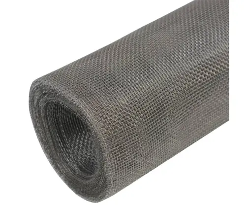 Siets, Nerūsējošs Tērauds, 100X500 Cm, Sudraba Krāsā Vidaxl