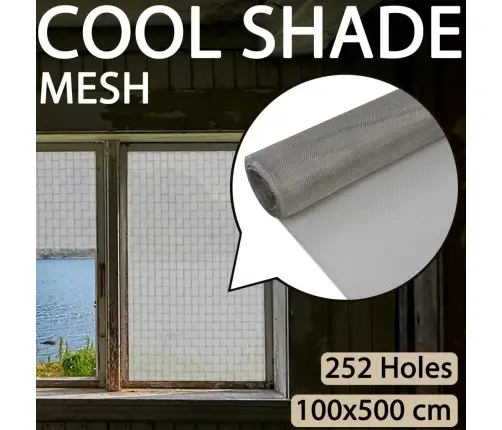 Siets, Nerūsējošs Tērauds, 100X500 Cm, Sudraba Krāsā Vidaxl