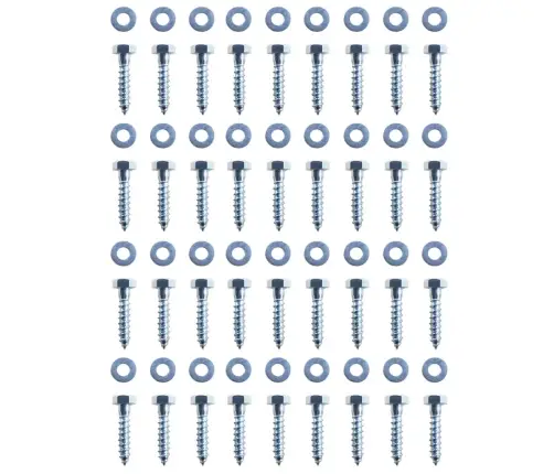 L Formos Kuoliukai, 12Vnt., Cinkuotas Plienas, 5X5X50Cm