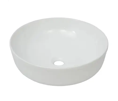 Izlietne, 41,5X13,5 Cm, Apaļa, Balta Keramika Vidaxl