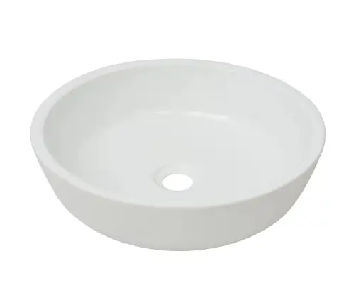 Praustuvas, Apvalus, Keramika, Baltas, 42X12 Cm