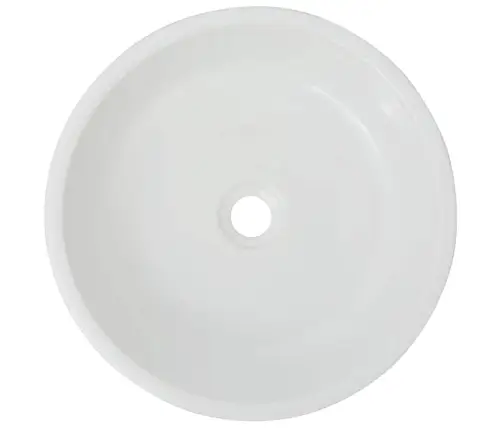 Praustuvas, Apvalus, Keramika, Baltas, 42X12 Cm