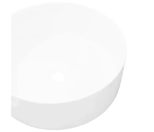 Praustuvas, Apvalus, Keramika, Baltas, 40 X 15 Cm