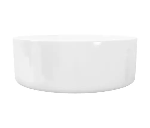 Praustuvas, Apvalus, Keramika, Baltas, 40 X 15 Cm