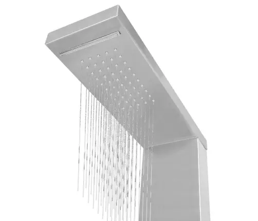 Dušas Sistēma Ar Paneli, Nerūsējošais Tērauds, Kvadrāta   Vidaxl