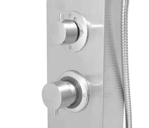 Dušas Sistēma Ar Paneli, Nerūsējošais Tērauds, Kvadrāta   Vidaxl