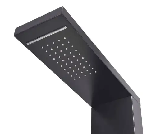 Dušo Sistema, Aliuminis, Matinės Juodos Spalvos