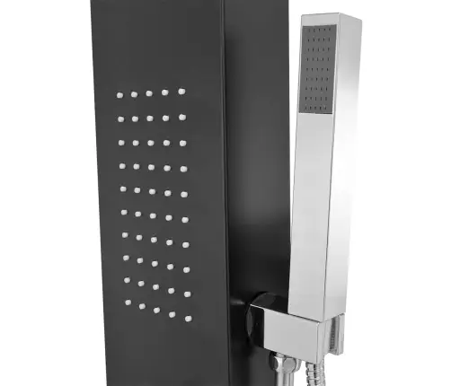 Dušo Sistema, Aliuminis, Matinės Juodos Spalvos