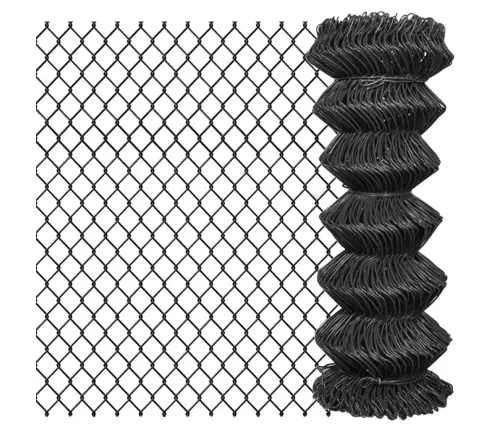 Stiepļu Pinuma Žogs, Tērauds, 25X1 M, Pelēks Vidaxl