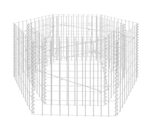 Gabions, Augstā Puķu Kaste, 100X90X50 Cm, Sešstūrveida Vidaxl