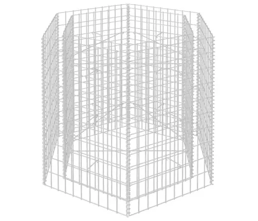 Gabions, Augstā Puķu Kaste, 100X90X100 Cm, Sešstūrveida Vidaxl