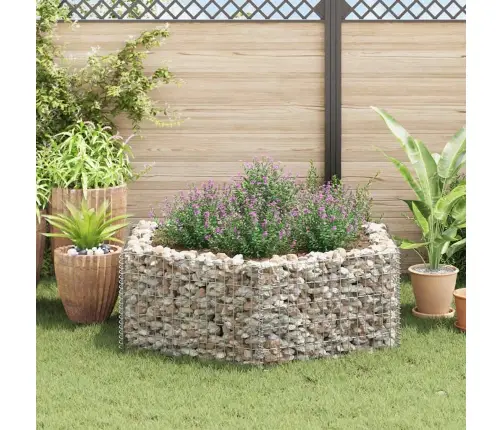 Gabions, Augstā Puķu Kaste, 160X140X50 Cm, Sešstūrveida Vidaxl