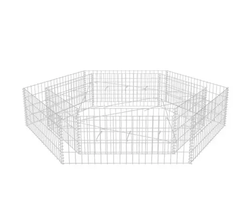 Gabions, Augstā Puķu Kaste, 200X173X40 Cm, Sešstūrveida Vidaxl