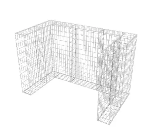 Gabions Atkritumu Konteineriem, Tērauds, 180X100X120 Cm  Vidaxl
