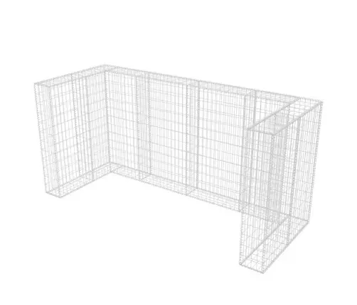 Gabions Atkritumu Konteineriem, Tērauds, 250X100X120 Cm  Vidaxl