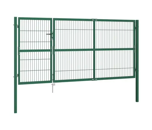 Aiavärav Postidega, 350 X 140 cm Teras, Roheline