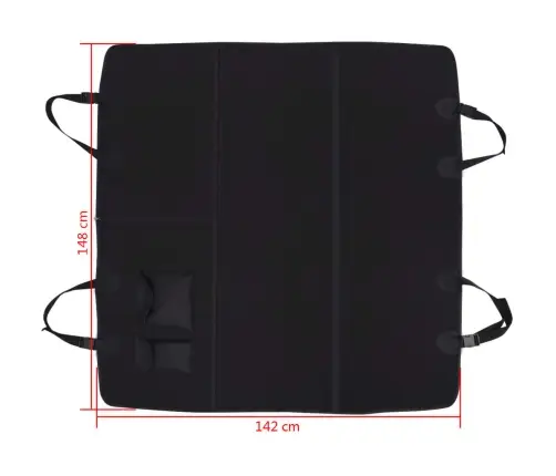 Auto Tagaistme Kate Lemmikloomale, 148 X 142 cm Must