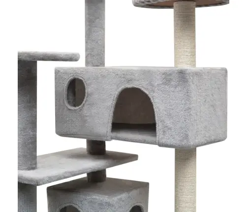 Draskyklė Katėms Su Stovais Iš Sizalio, 125 cm Pilka