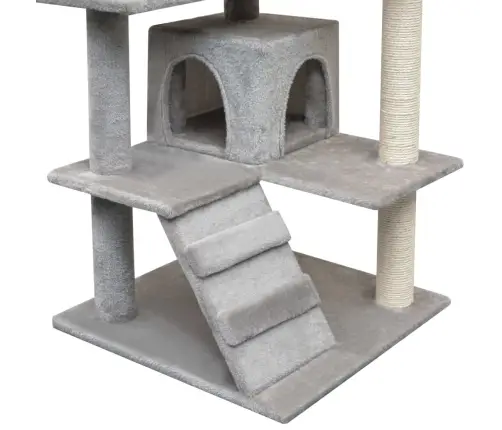 Draskyklė Katėms Su Stovais Iš Sizalio, 125 cm Pilka