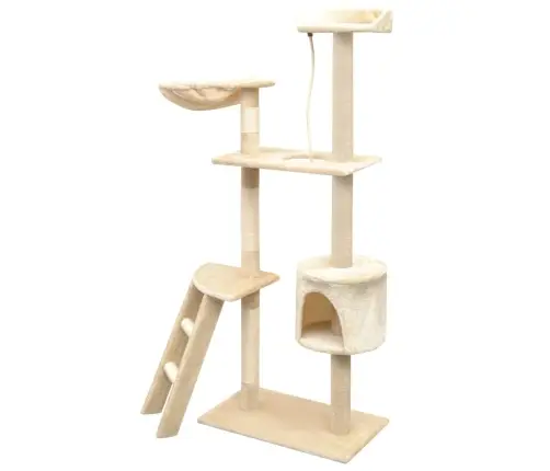Sisalköitega Kraapimispuuga Kassimaja 150 Cm Beež