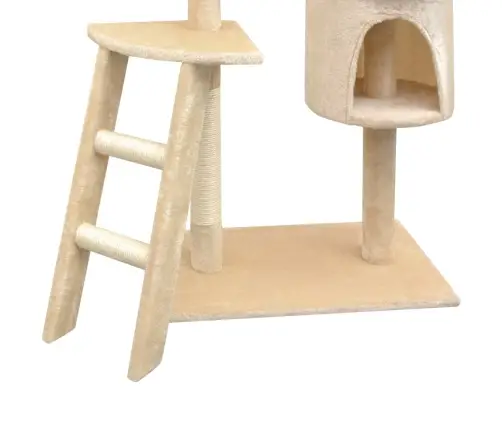 Sisalköitega Kraapimispuuga Kassimaja 150 Cm Beež