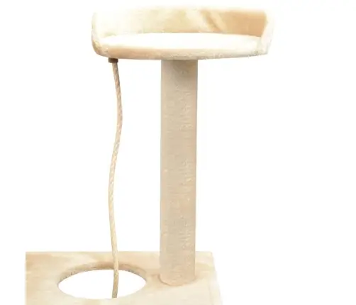 Sisalköitega Kraapimispuuga Kassimaja 150 Cm Beež