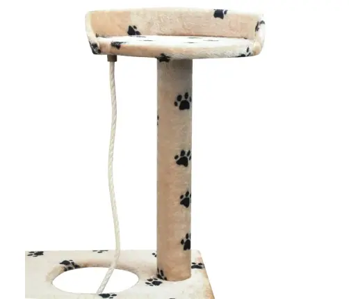 Draskyklė Katėms Su Stovu Iš Sizalio, 150cm Smėlio Sp. Pėdut.