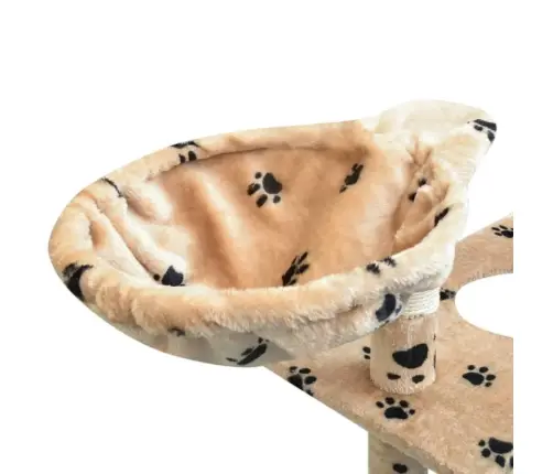 Draskyklė Katėms Su Stovu Iš Sizalio, 150cm Smėlio Sp. Pėdut.