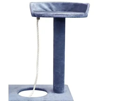 Kaķu Māja Ar Sizala Stabiem Nagu Asināšanai, 150 Cm, Tumši Zila Vidaxl