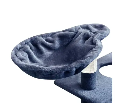 Kaķu Māja Ar Sizala Stabiem Nagu Asināšanai, 150 Cm, Tumši Zila Vidaxl