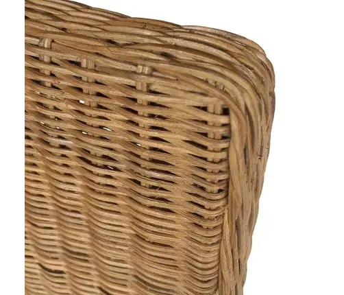 Valgomojo Kėdės, 2 Vnt., Rudos, Natūralus Ratanas