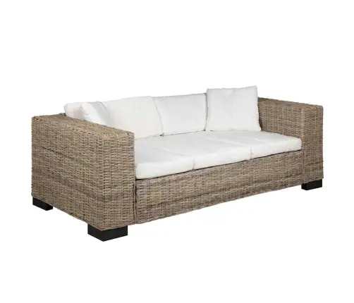 Trīsvietīgs Dīvāns, 8 Gab., Īsta Rotangpalma Vidaxl