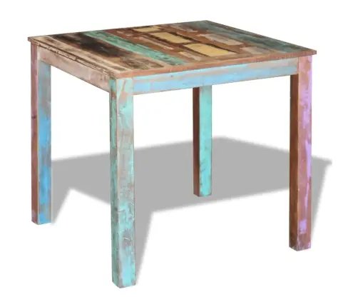 Valgomojo Stalas, Perdirbtos Medienos Masyvas, 80X82X76Cm