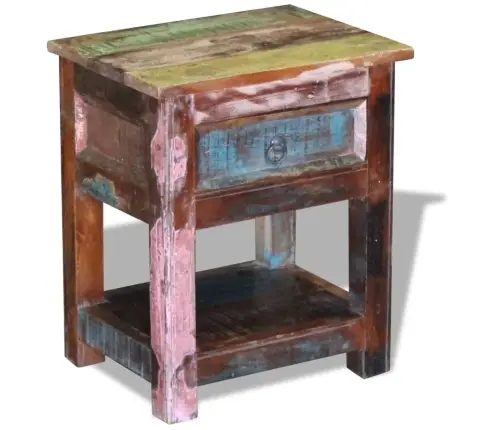 Galdiņš Ar Atvilktni, Pārstrādāts Masīvkoks, 43X33X51 Cm Vidaxl Galdiņš Ar Atvilktni, Pārstrādāts Masīvkoks, 43X33X51 Cm Vidaxl