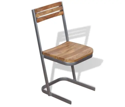 Virtuves Krēsli, 2 Gab., Masīvs Tīkkoks Vidaxl