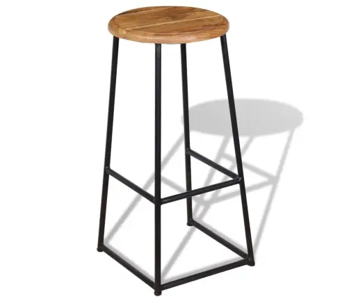 Baro Taburetės, 2 Vnt., Tikmedžio Medienos Masyvas