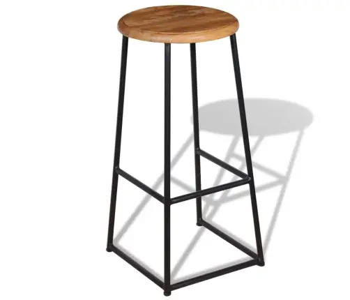 Baro Taburetės, 2 Vnt., Tikmedžio Medienos Masyvas